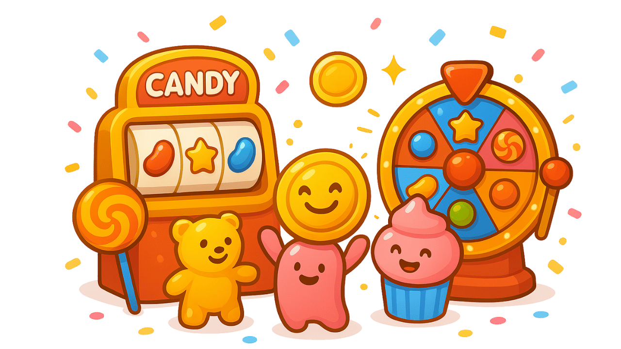 Candy themed illustration